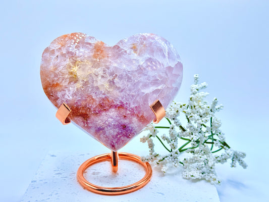 Pink Amethyst Heart 2