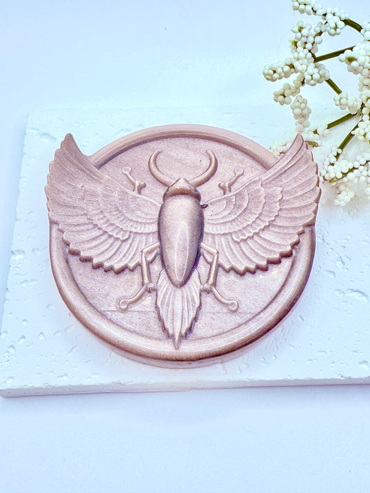 Silver Sheen Obsidian Carving