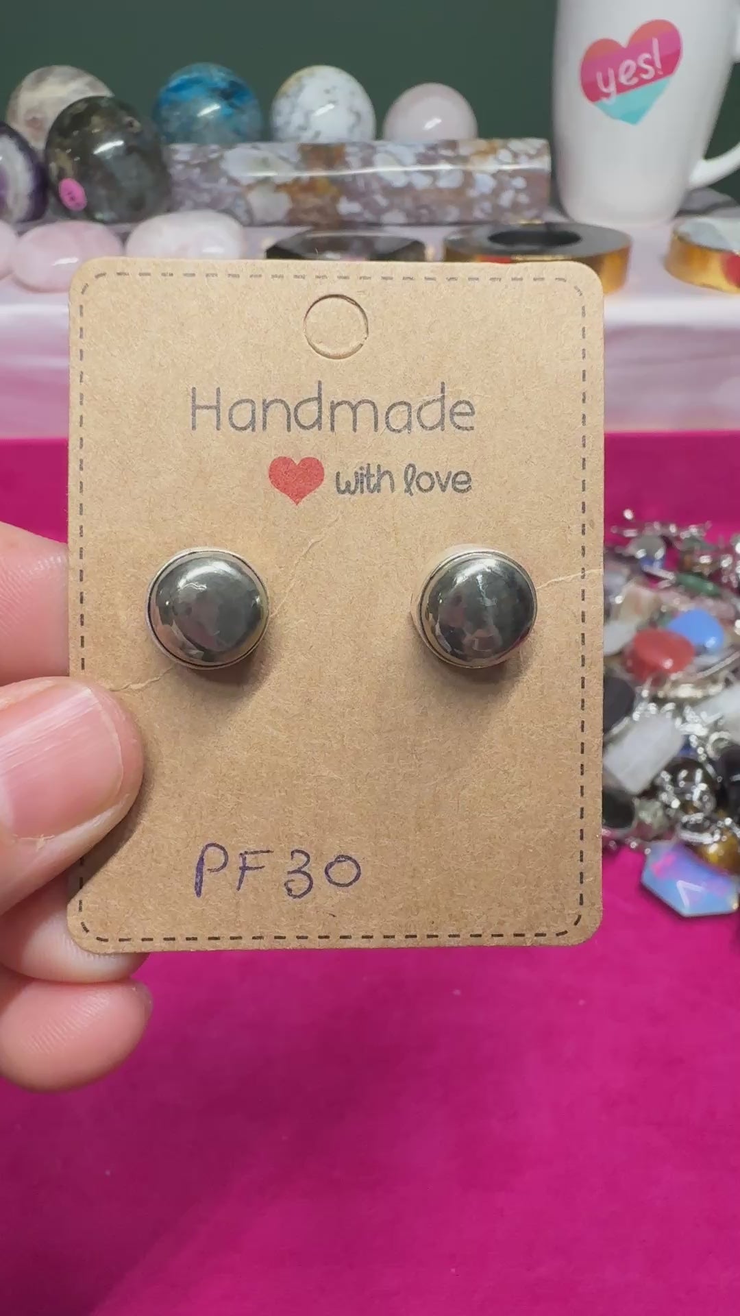 Pyrite Stud Earrings