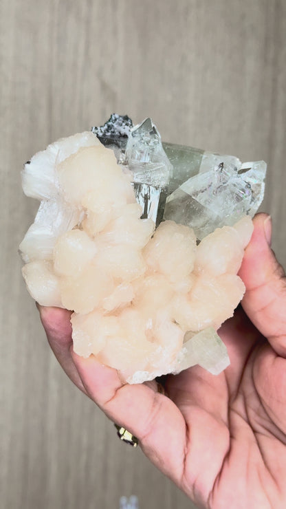 Apophyllite with Stilbite Crystal Specimen